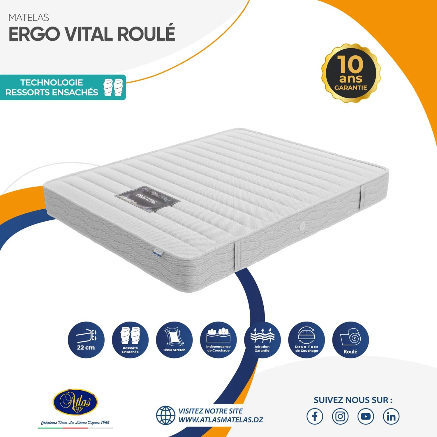 Matelas Ergo Vital Roulé 2
